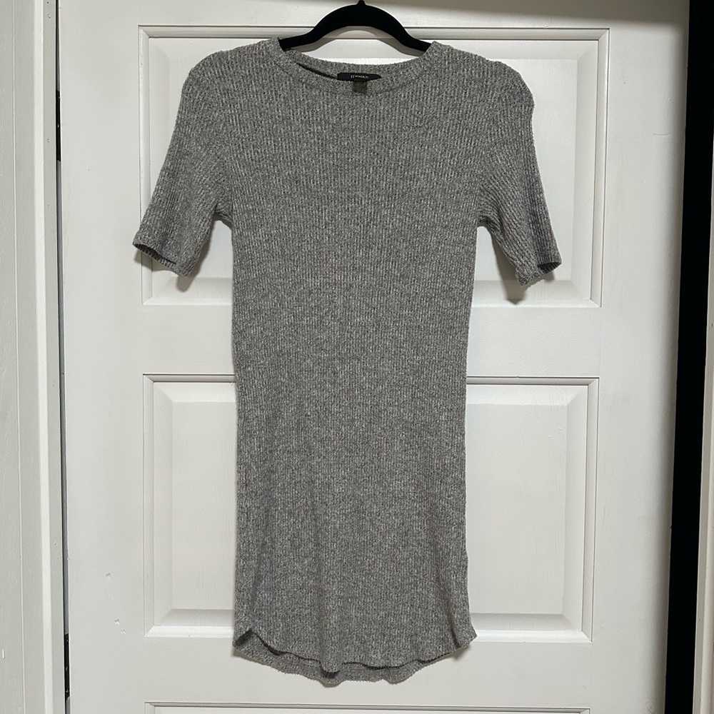 ribbed midi dress